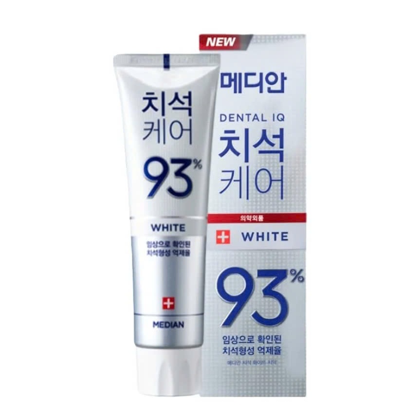 Kem Đánh Răng MEDIAN 93% Trắng Răng, Ngừa Mảng Bám, Chống Viêm Lợi, Giúp Hơi Thở Thơm Mát 120g