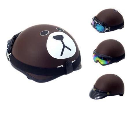 Mũ bảo hiểm nửa đầu cao cấp ĐA SẮC - NHIỀU MẪU - ĐA DẠNG LOẠI TEM, HÌNH DÁNG - Helmet - Mũ bảo hiểm 1/2