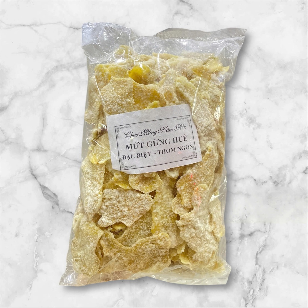 1kg mứt gừng Huế (mỏng) hương vị gừng tự nhiên thơm ngon