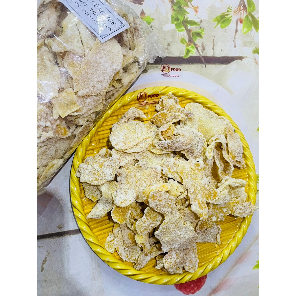1kg mứt gừng Huế (mỏng) hương vị gừng tự nhiên thơm ngon