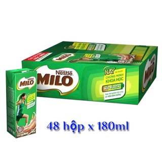 Thùng 48 hộp sữa Milo hộp 180mL hoặc 110mL