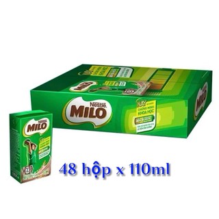 Thùng 48 hộp sữa Milo hộp 180mL hoặc 110mL
