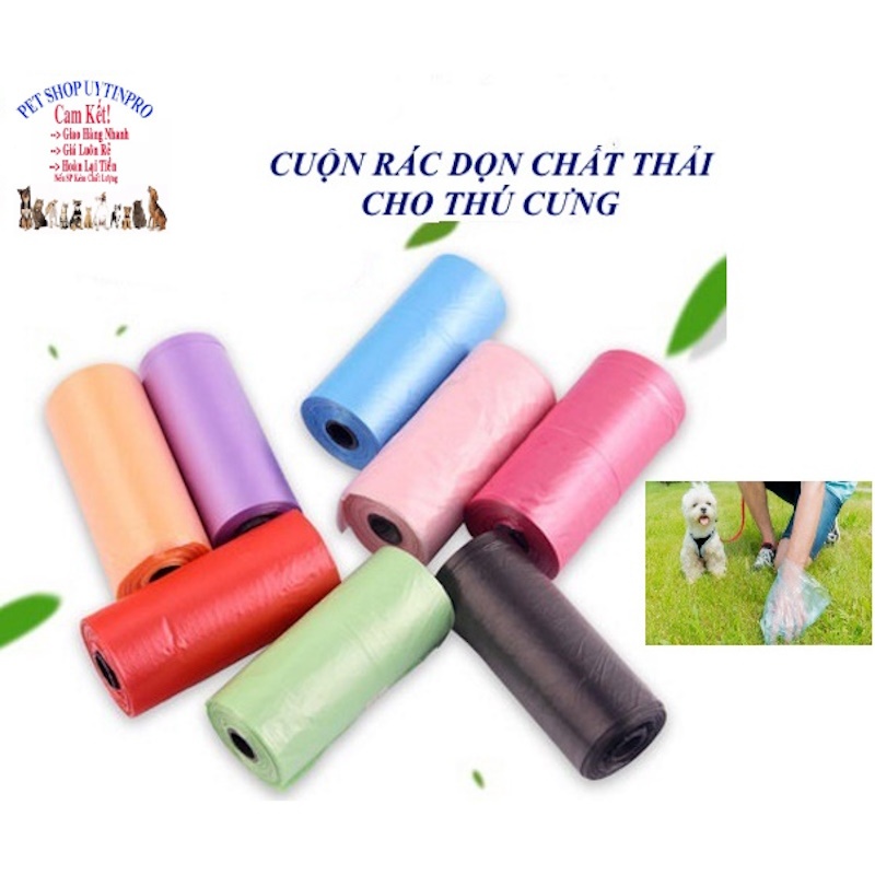 CUỘN RÁC DỌN PHÂN CHO PET THÚ CƯNG CHÓ MÈO Không In Hình - Pet shop ...
