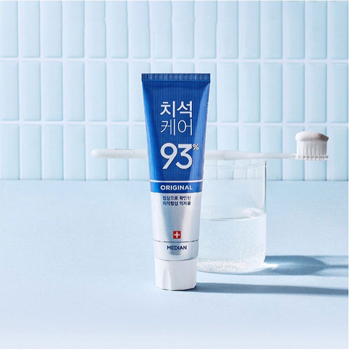 Kem đánh răng Median IQ 93% Tartar Toothpaste Original 120g ( màu xanh) Bảo Vệ Răng Miệng