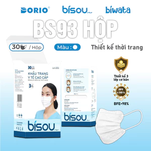Hộp 30 cái khẩu trang cao cấp BS93 hiệu BISOU