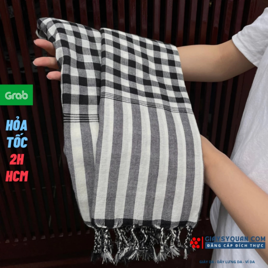 Khăn Rằn Loại Cao Cấp Cotton Mềm Mại, Bản Lớn 160x60