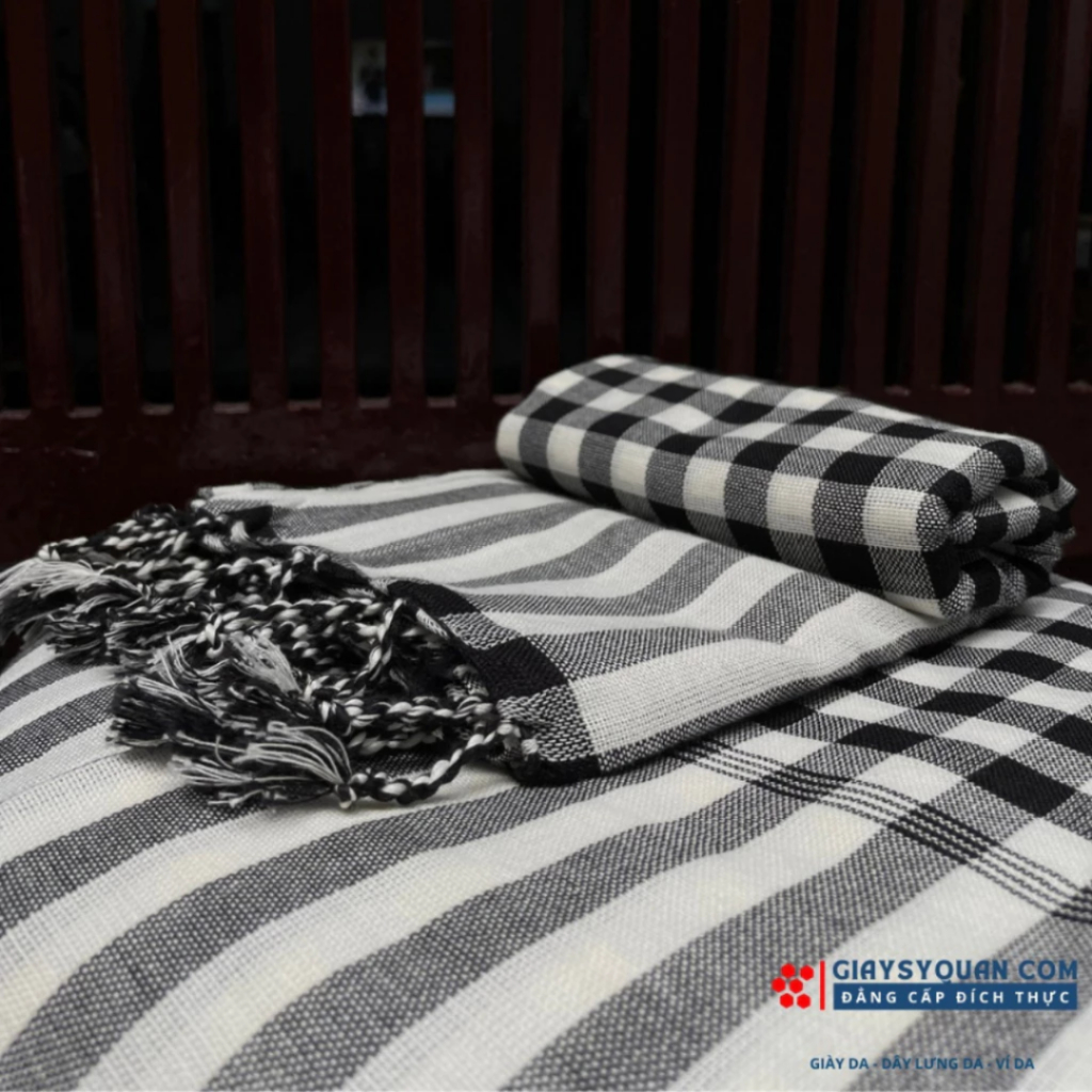 Khăn Rằn Cao Cấp Chất Liệu 100% Cotton Mềm Mại
