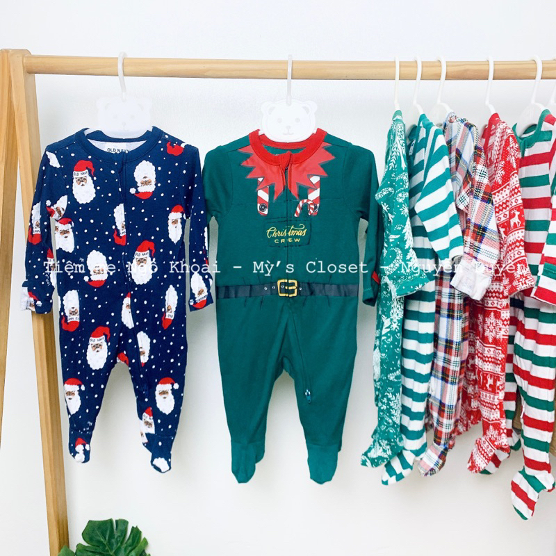 [MD143] 6-9M OLD N@vy Body Sleep suit dài tay liền tất  xuất xịn cho bé yêu