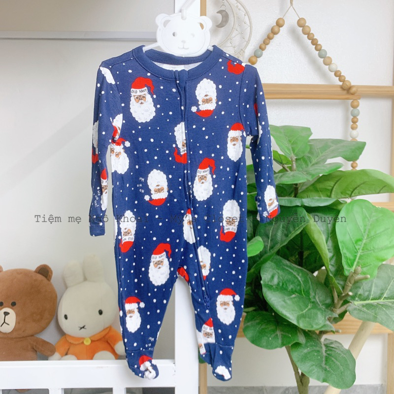 [MD143] 6-9M OLD N@vy Body Sleep suit dài tay liền tất  xuất xịn cho bé yêu