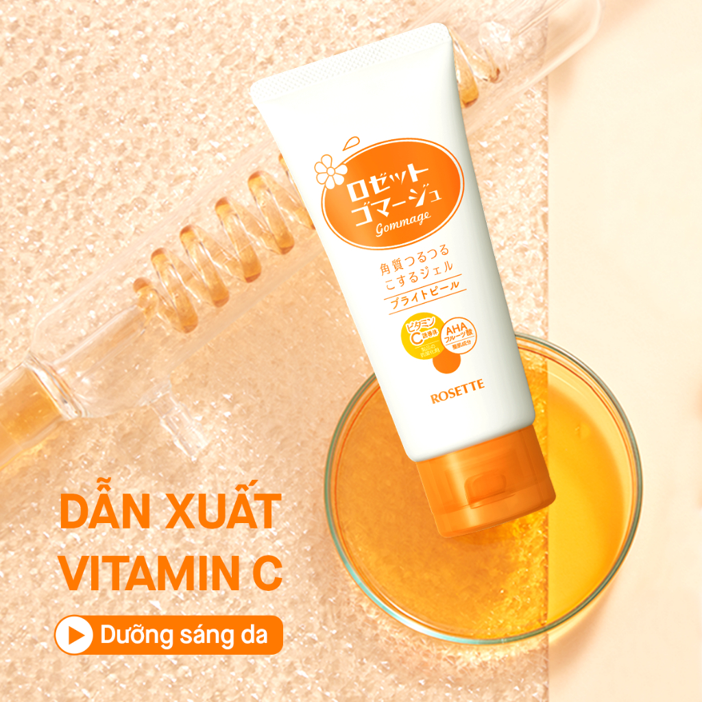Ảnh Combo Tiết Kiệm Gel Loại Bỏ Tế Bào Da Chết Rosette Thu Nhỏ Lỗ Chân Lông 120G và Dưỡng Sáng Da 120G 4
