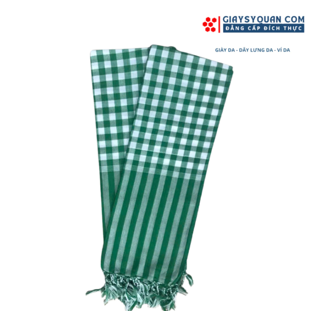 Khăn Rằn Nam Bộ Loại Tốt, Màu Xanh Lá - Trắng Khổ Lớn 160X60 cm ...