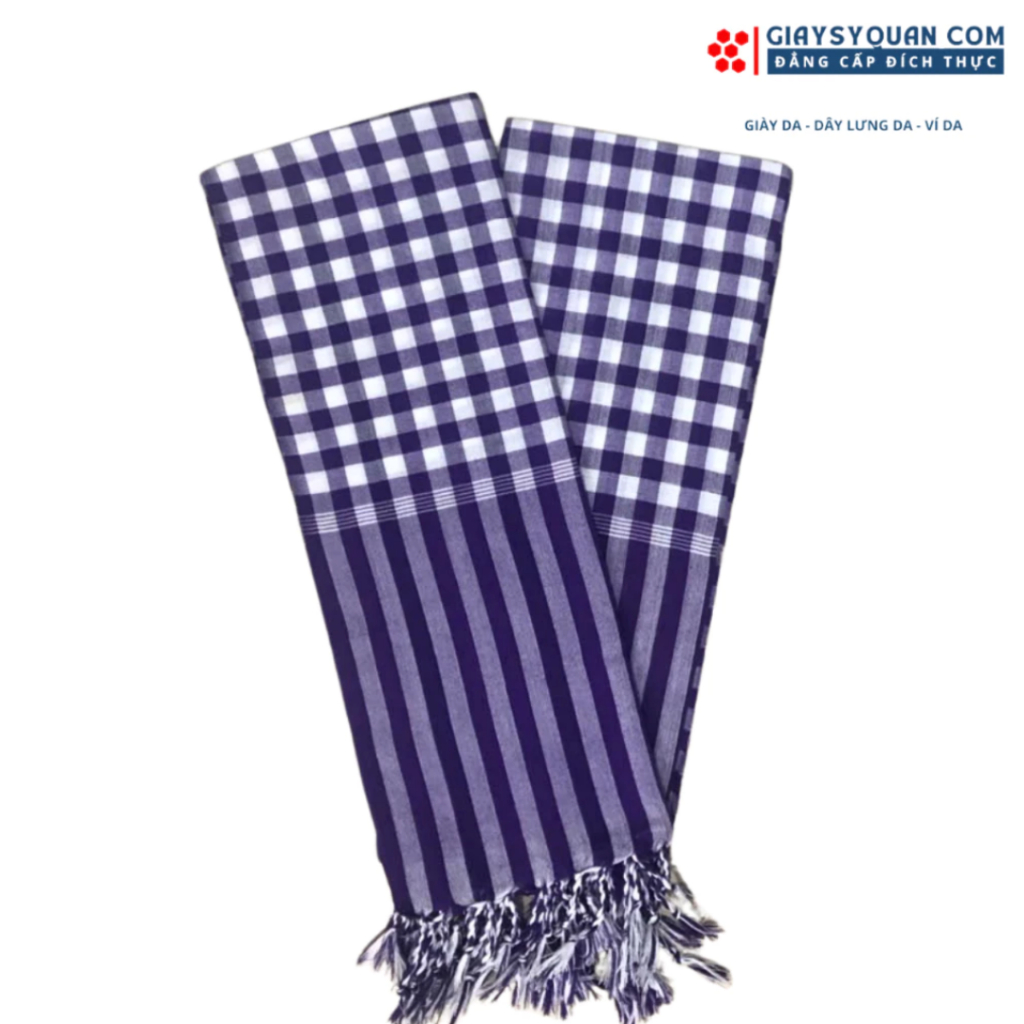 Khăn Rằn Nam Bộ Loại Tốt Cotton Pha, Nhiều Màu Đa Dạng Khổ Lớn 160X60 cm