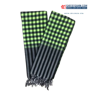 Khăn Rằn Nam Bộ Loại Tốt, Màu Xanh Lá - Đen Khổ Lớn 160X60 cm