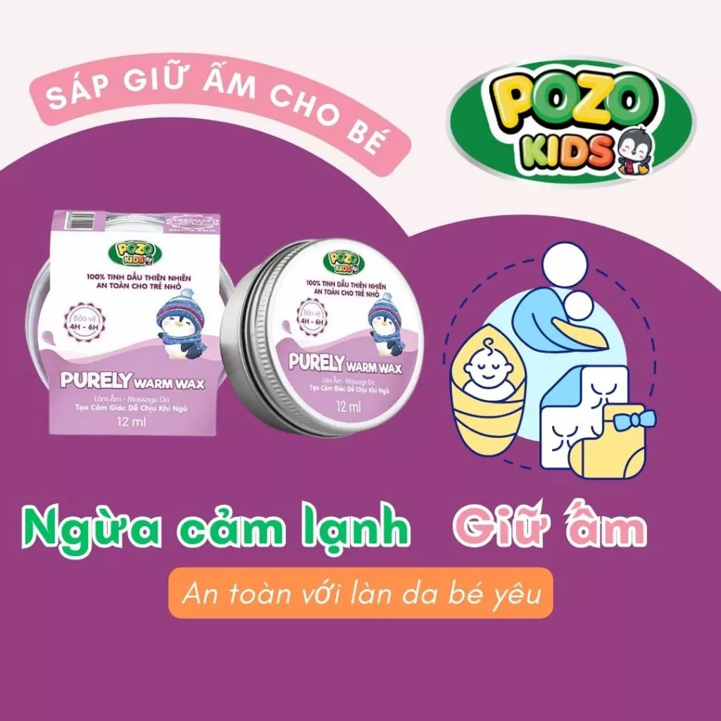 Ảnh Sáp Giữ Ấm Pozo Kisd Hỗ Trợ Giữ Ấm Cơ Thể, Giúp Bé Ngủ Ngon, Sâu Giấc - Lọ 12ml 1