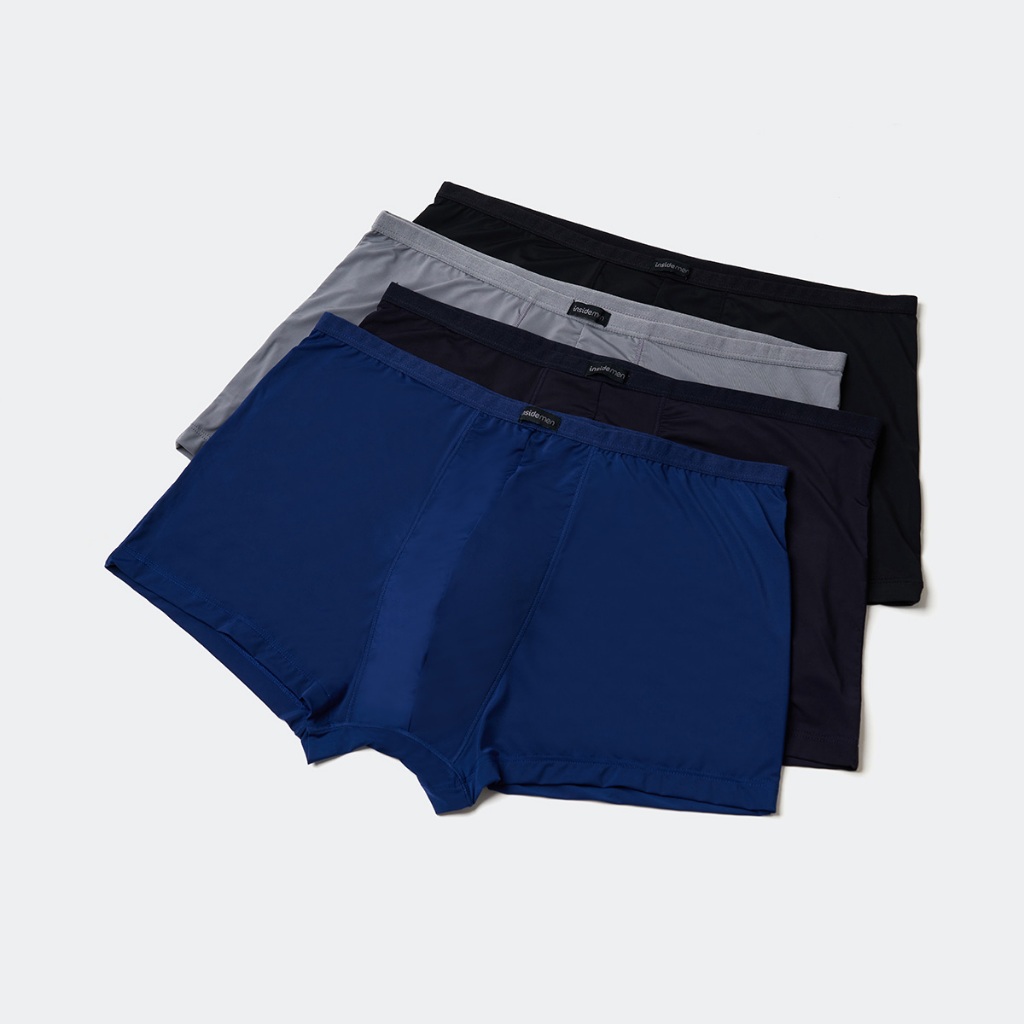 Quần lót nam boxer INSIDEMEN cao cấp Polyamide mềm mịn co giãn thoải mái nhẹ nhàng với làn da IBX008