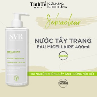 Nước tẩy trang svr cho da dầu mụn, làm sạch và dịu nhẹ SVR Sebiaclear Eau Micellaire 400ml