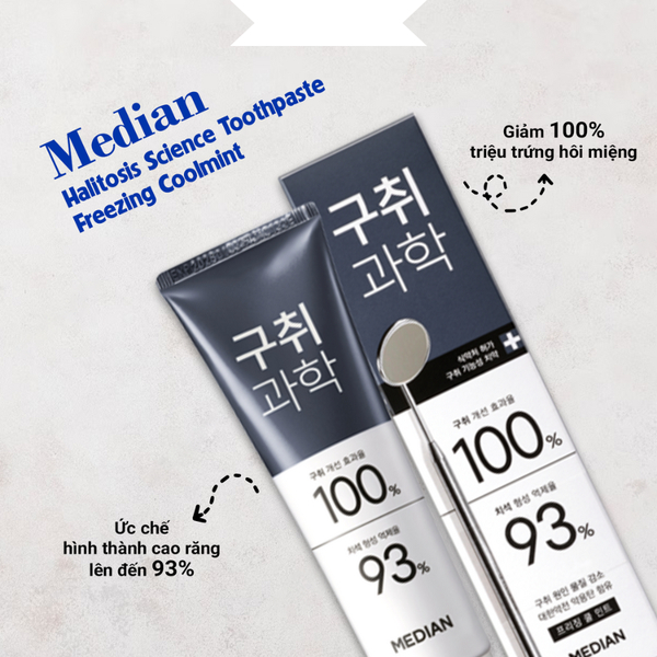 Kem Đánh Răng MEDIAN 100% đen Gum Science Toothpaste Hàn Quốc Chống Viêm Nướu, Giảm Hôi Miệng