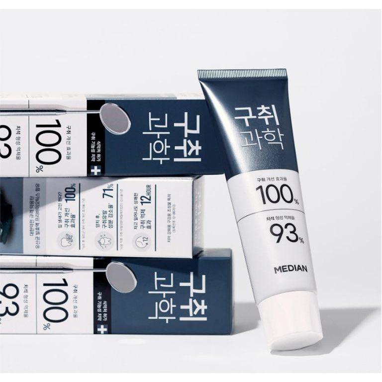 Kem Đánh Răng MEDIAN 100% đen Gum Science Toothpaste Hàn Quốc Chống Viêm Nướu, Giảm Hôi Miệng