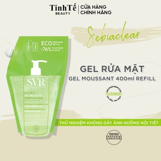 Gel rửa mặt không có xà phòng SVR SEBIACLEAR GEL MOUSSANT dạng túi 400ml