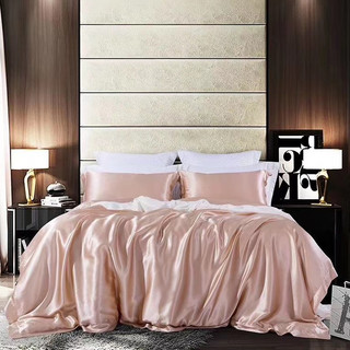 🧧LỤA SILK🧧 Chăn Ga Gối Phi Lụa Mã Hồng Nude Xinh Yêu - Hàng Loại 1 Mềm Mát - Chăn Ga Sỉ