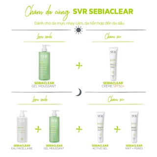 Gel rửa mặt không có xà phòng SVR SEBIACLEAR GEL MOUSSANT dạng túi 400ml
