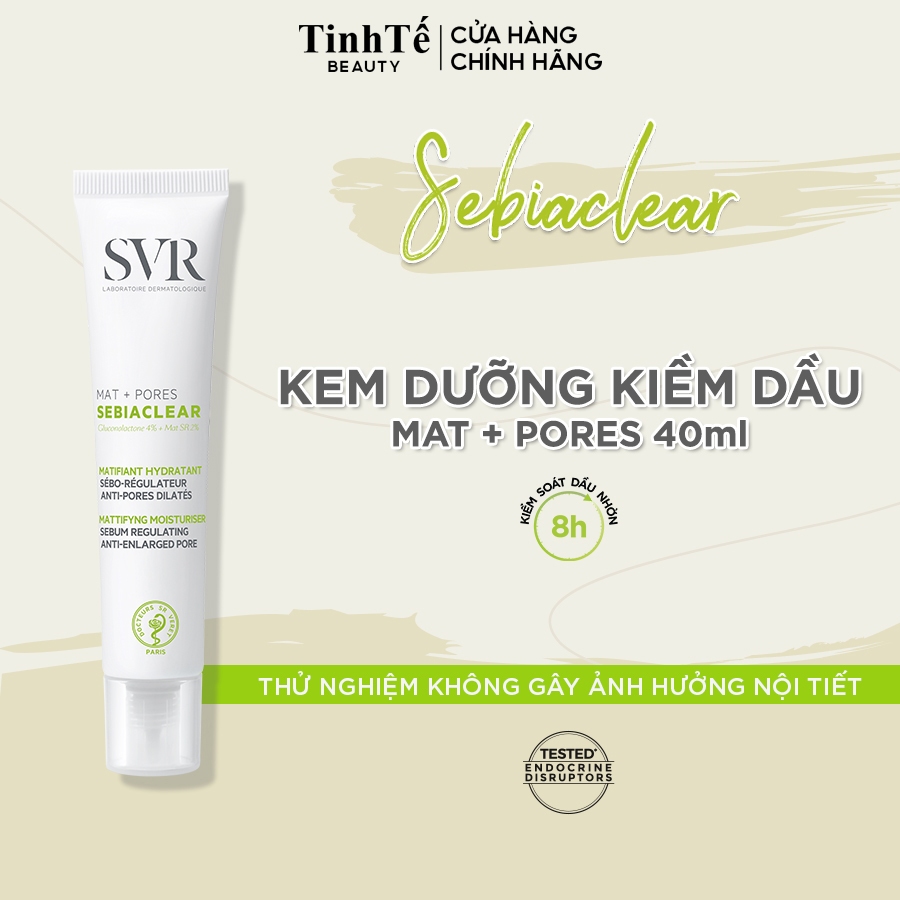 Ảnh Kem dưỡng SVR cho da dầu giảm mụn SVR Sebiaclear Mat+Pores 40ml 1