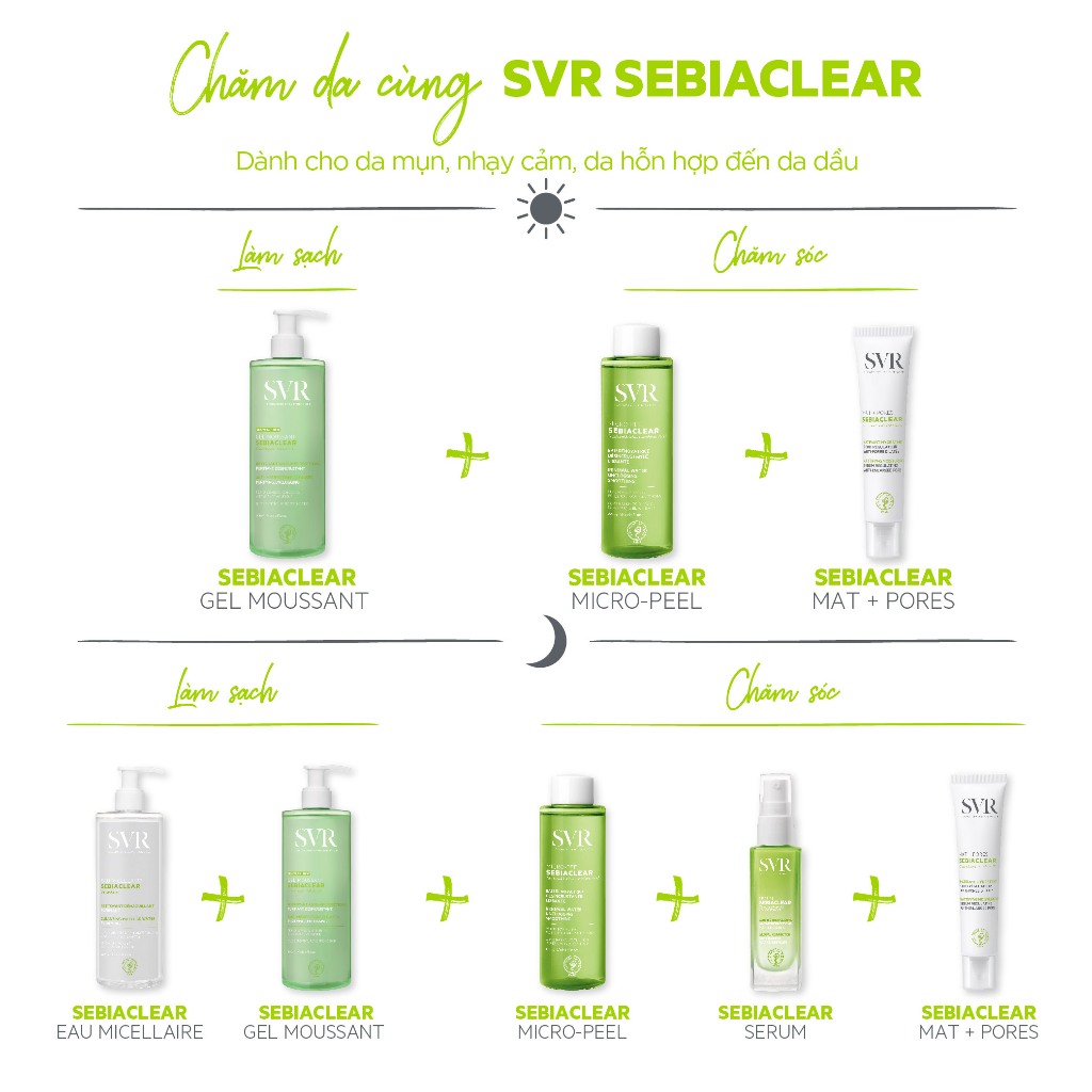 Ảnh Kem dưỡng SVR cho da dầu giảm mụn SVR Sebiaclear Mat+Pores 40ml 3