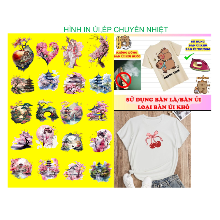 Hình ủi nhiệt in áo-ủi trực tiếp tại nhà bằng bàn ủi-theo yêu cầu inbox shop