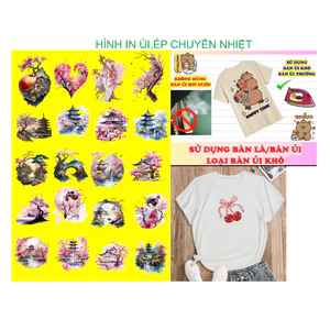 Hình ủi nhiệt in áo-ủi trực tiếp tại nhà bằng bàn ủi-theo yêu cầu inbox shop