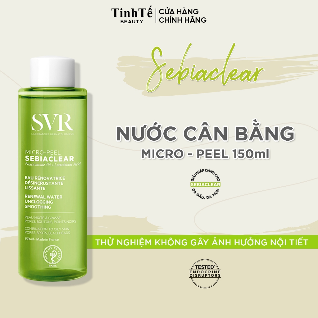 Ảnh Nước hoa hồng dành cho da hỗn hợp đến da dầu SVR Sebiaclear Micro Peel 150ml 2