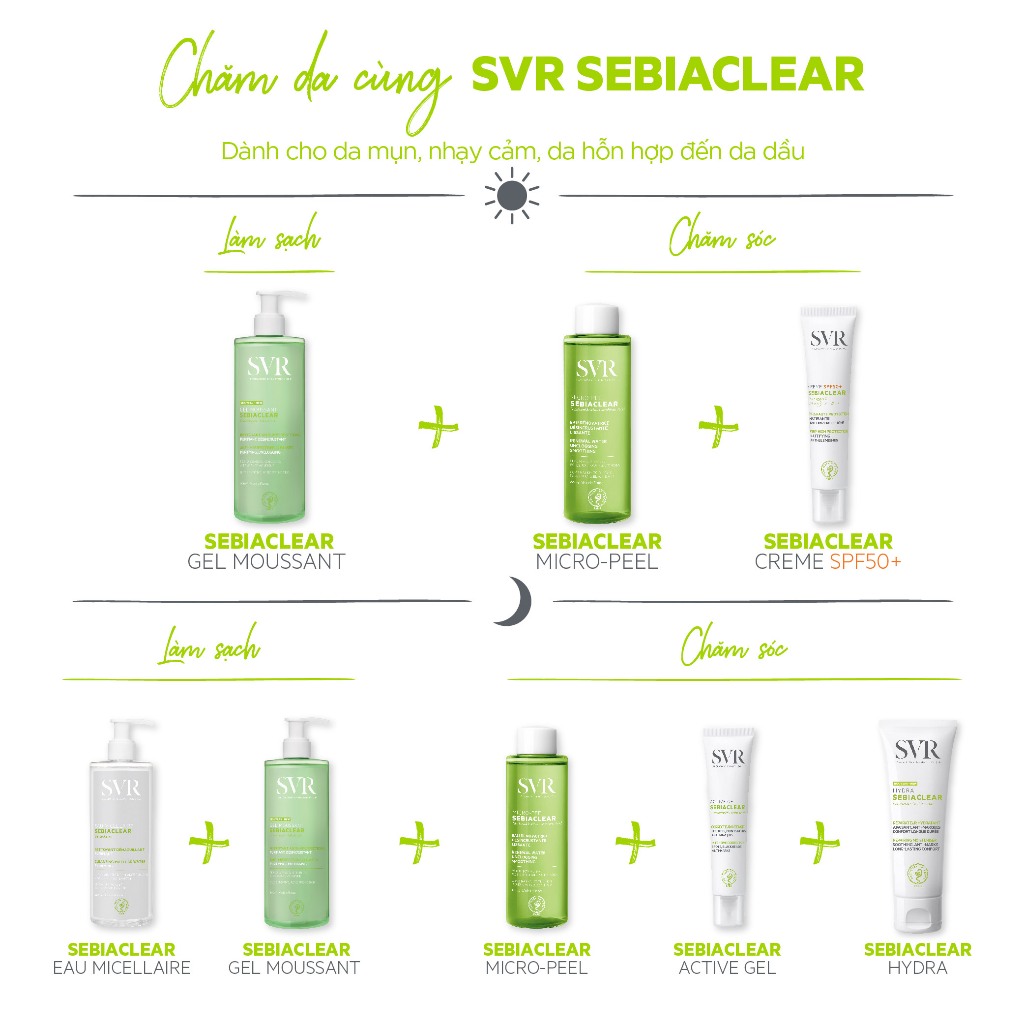 Ảnh Nước hoa hồng dành cho da hỗn hợp đến da dầu SVR Sebiaclear Micro Peel 150ml 3