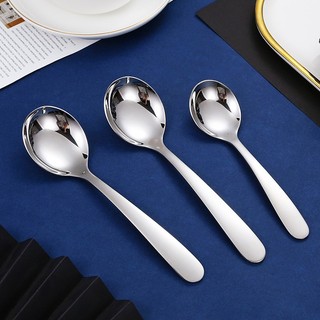 ( hàng tốt nên mua ) Muỗng ăn cơm ăn súp dáy tròn M4 inox 304 có 3 size nhỏ trung lớn loại tốt