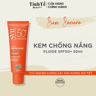 Kem chống nắng dạng lỏng trong suốt, không gây bóng nhờn SVR Sun Secure Fluide SPF50+ 50ml