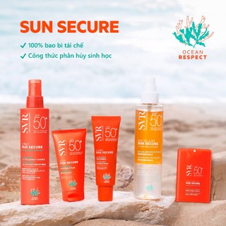 Kem chống nắng dạng lỏng trong suốt, không gây bóng nhờn SVR Sun Secure Fluide SPF50+ 50ml