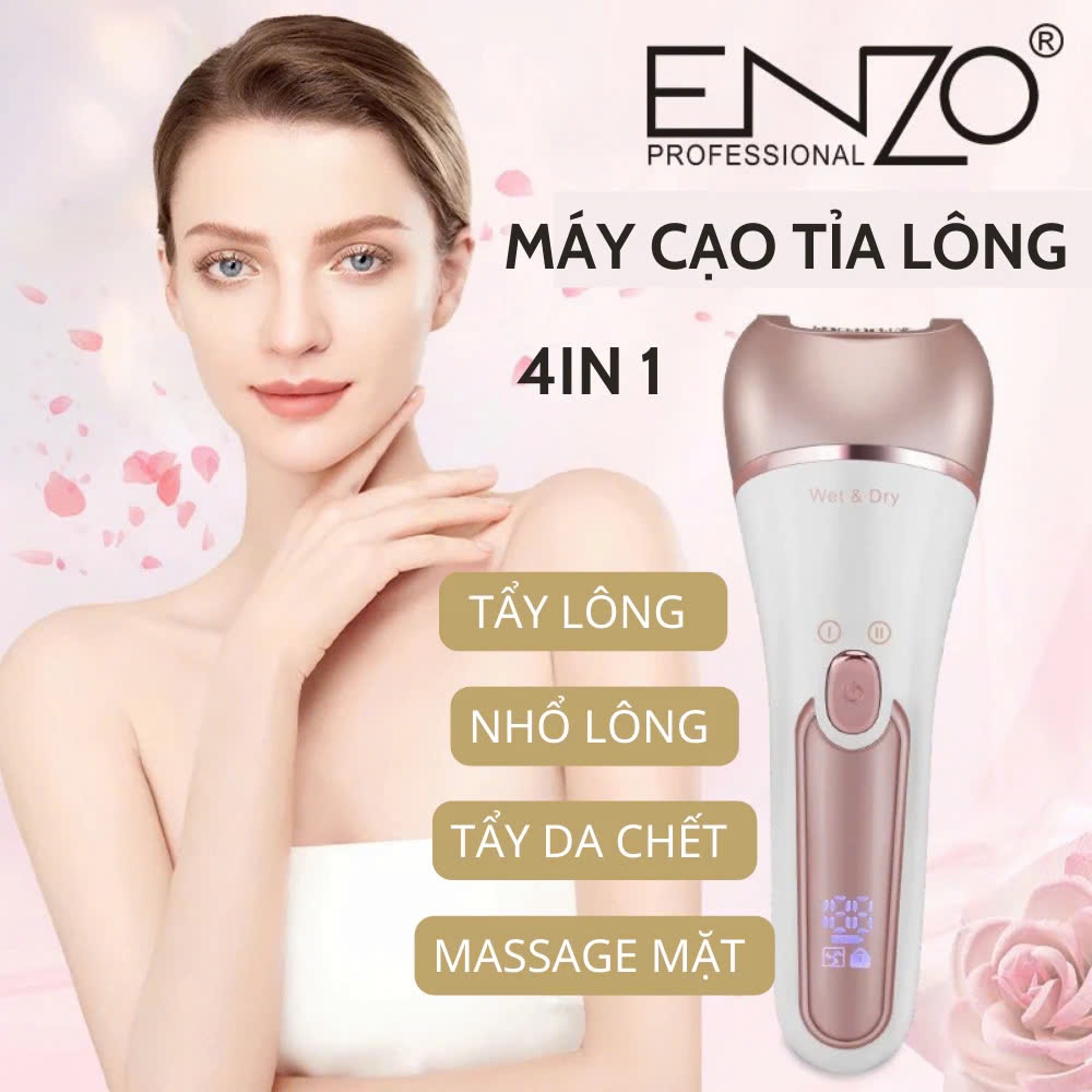 Ảnh Máy cạo tỉa lông toàn thân ENZO 5842, chăm sóc da massge mặt, Bảo hành 5 năm đổi mới 1