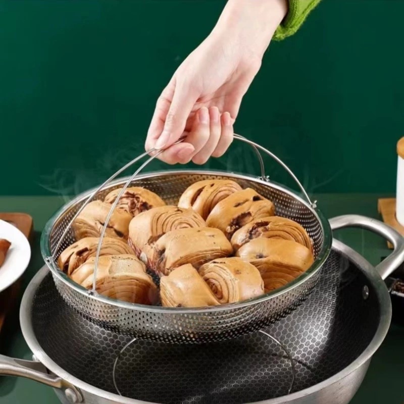 RỔ HẤP NHÀ BẾP 20CM H60, THIẾT KẾ TAY CẦM CHẮC CHẮN, Giúp Hấp Nhanh, Giữ Trọn Dinh Dưỡng Món Ăn
