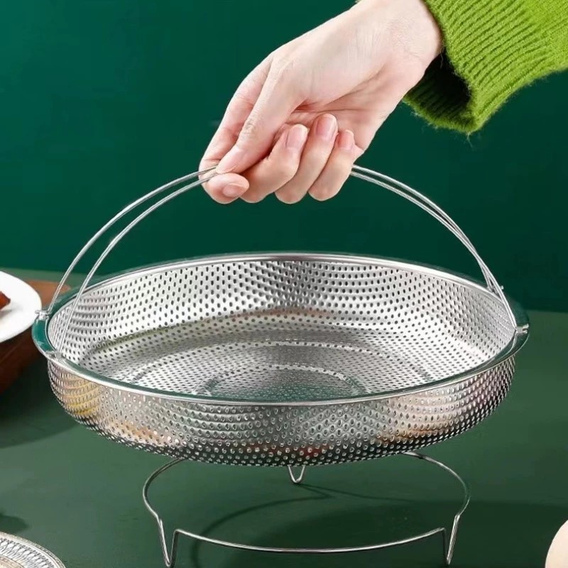 RỔ HẤP NHÀ BẾP 20CM H60, THIẾT KẾ TAY CẦM CHẮC CHẮN, Giúp Hấp Nhanh, Giữ Trọn Dinh Dưỡng Món Ăn