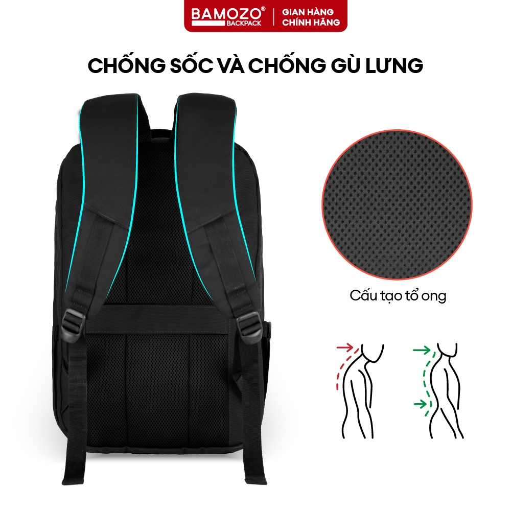 Ảnh Balo du lịch, Balo laptop Bamozo Signature Backpack - Bảo Hành Trọn Đời 3