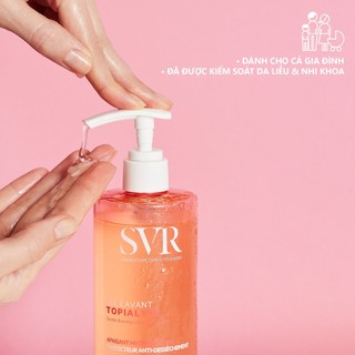 Gel làm sạch dịu nhẹ dành cho da nhạy cảm, da khô và vấn đề da cơ địa SVR TOPIALYSE Gel Lavant 55ml/200ml/400ml/1L