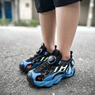 Sandal thời trang trẻ em HOBIBEAR AU8178 xanh dương, dép quai hậu đi học đi chơi dành cho bé trai