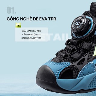 Sandal thời trang trẻ em HOBIBEAR AU8178 xanh dương, dép quai hậu đi học đi chơi dành cho bé trai