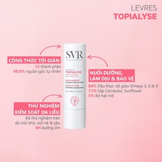 Son dưỡng môi ngậm nước SVR TOPIALYSE Stick Levres 4g