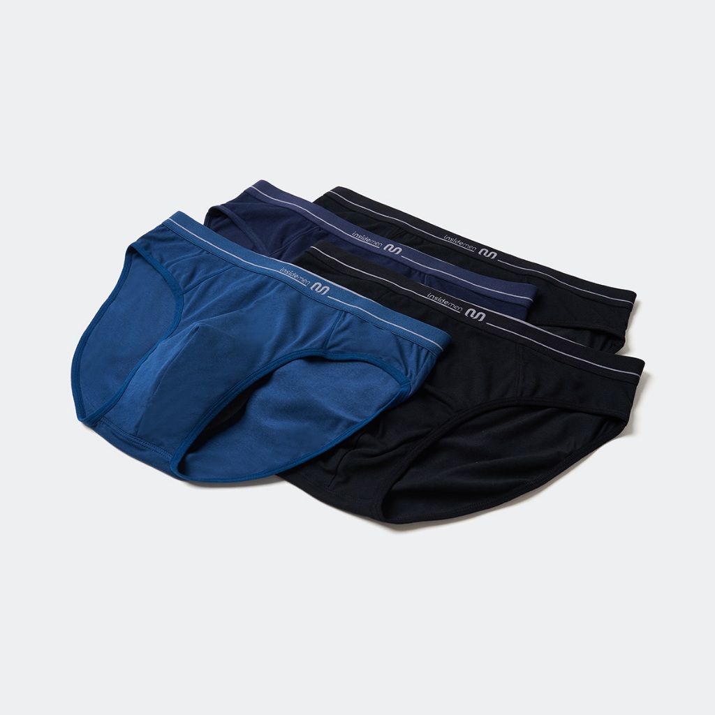 Quần lót nam tam giác INSIDEMEN Brief chất liệu cotton mềm mại thoáng khí an toàn cho da IBF016