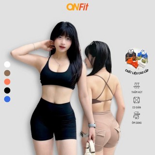 Áo Bra Gym Thể Thao Co giãn Mềm Mịn OnLine Thoải Mái Tập Luyện Yoga ,Pickelpall, Pilates BRS24002