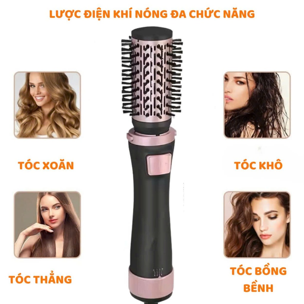 Ảnh Lược điện chải tóc ENZO 756, lược điện uốn cụp tạo kiểu đa năng, bảo hành 5 năm 2