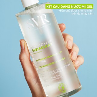 Nước tẩy trang svr cho da dầu mụn, làm sạch và dịu nhẹ SVR Sebiaclear Eau Micellaire 400ml (dạng túi)