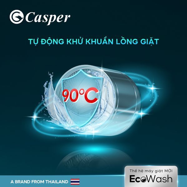 Máy giặt cửa trước Casper Inverter 9,5kg WF-D95VGR1