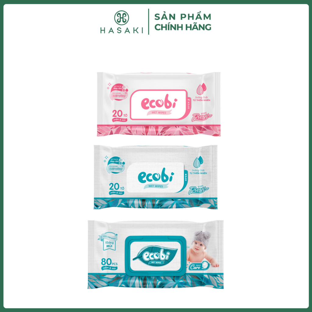 Khăn Ướt Cho Bé EcoWipes Ecobi