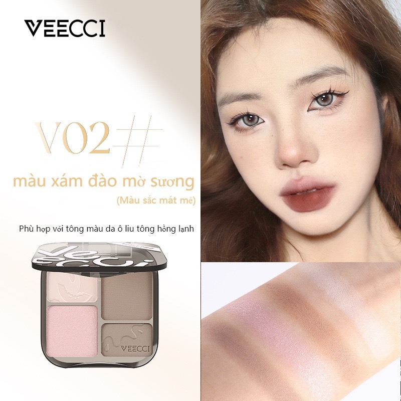VEECCI Phấn Bắt Sáng Và Tạo Khối Tự Nhiên Mịn lỳ Lâu Trôi Chống Nước 9g | NHÍM HOUSE
