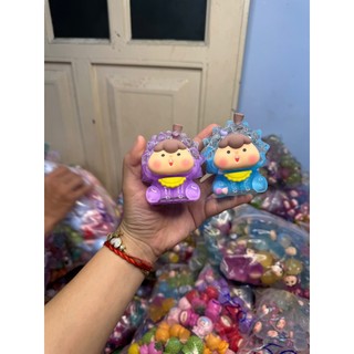 [có sẵn - hỏa tốc hcm] túi mù may mắn charm to nước đục sầu riêng nhiều màu quà tặng trang trí ý nghĩa AnGiHome